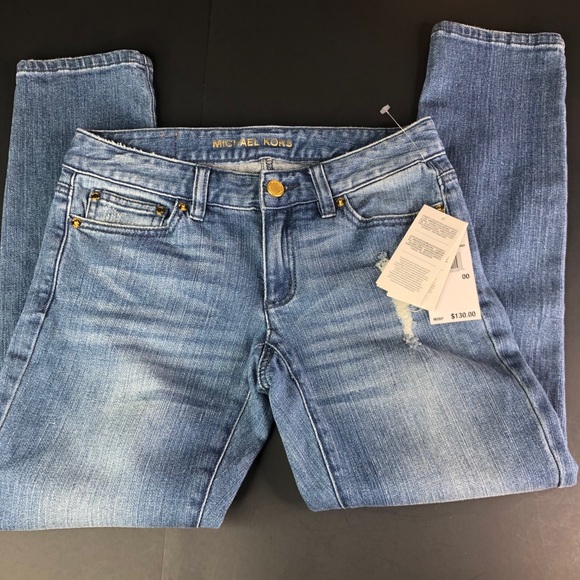 Michael Kors Denim - Michael Kors 00 Cropped Skinny Jeans NWT